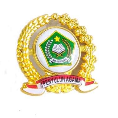 Mulyocreative Pin Logo Kemenag Penyuluh Agama Pin Bros Penyuluh Agama / 2 Pcs