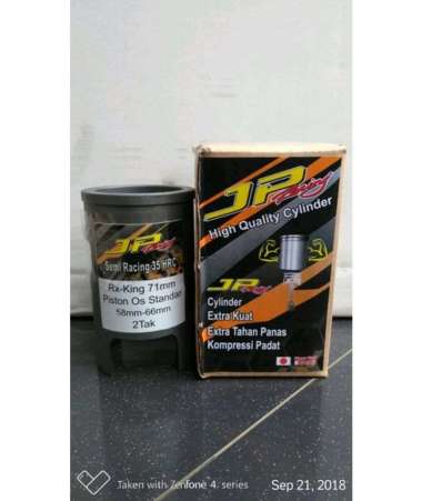 Liner JP Racing Yamaha Rx King Standard RXKing 66mm Boring Sleeve Furing vuring Block Blok Silinder 