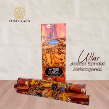 Dupa Hio Wangi Harum Aromaterapi India Ullas Amber Sandal Heksagonal