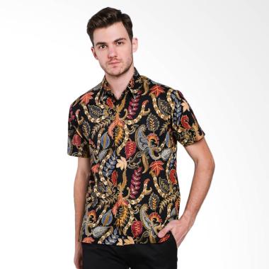Batik Waskito Short Sleeve Cotton B ... atik Pria - Red [HB 4064]