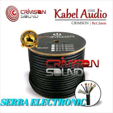 Kabel speaker isi 8 ukuran 8x1.5 mm panjang 100m Crimson 8 X 1.5