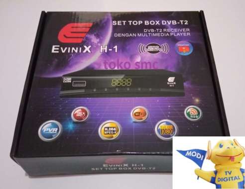 Evinix H-1 Set Top Box DVB-T2 STB tv digital (new) STB