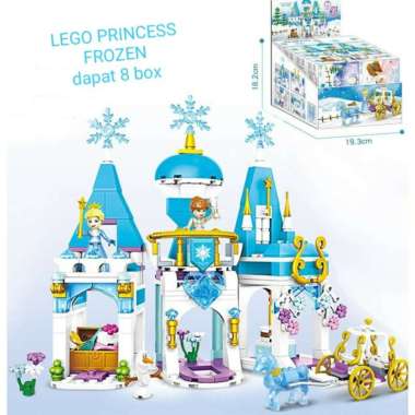 8in1 Lego princess istana Lego frozen dan kereta princess cinderella MULTICOLOR