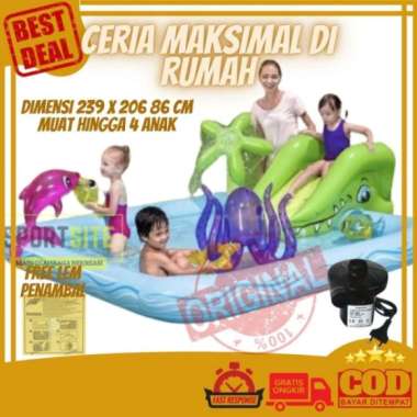 Bestway Fantastic Aquarium Play Pool Kolam Renang Perosotan Anak Hanya Kolam