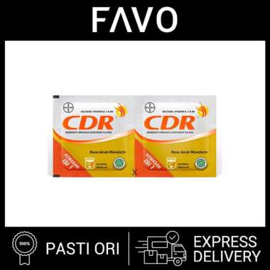 Multivitamin - CDR Suplemen Kalsium Rasa Jeruk Strip - 2 Tablet