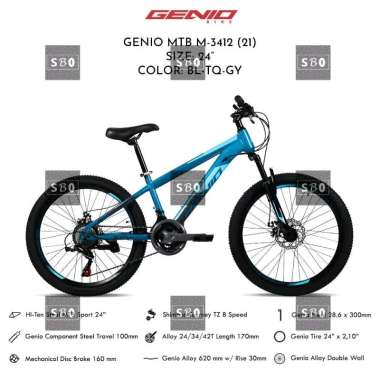 Sepeda MTB 24 Inch Genio M3412