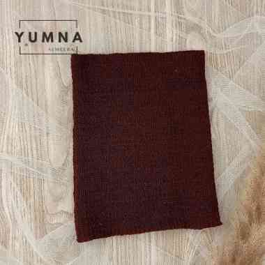BANDANA RAJUT INNER ZIGZAG, INNER KNIT Brown