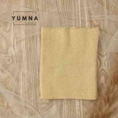 BANDANA RAJUT INNER ZIGZAG, INNER KNIT Cream