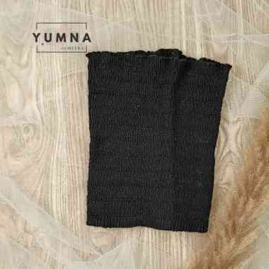 BANDANA RAJUT INNER ZIGZAG, INNER KNIT Hitam