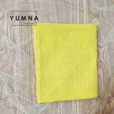 BANDANA RAJUT INNER ZIGZAG, INNER KNIT Lime