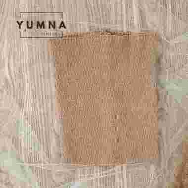BANDANA RAJUT INNER ZIGZAG, INNER KNIT Mocca