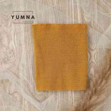 BANDANA RAJUT INNER ZIGZAG, INNER KNIT Mustard