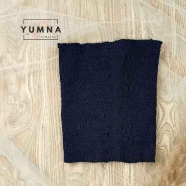 BANDANA RAJUT INNER ZIGZAG, INNER KNIT Navy