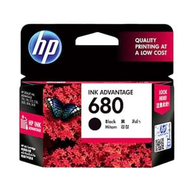 HP Original 680 Tinta Printer - Black Black Black