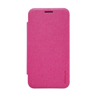 Nillkin Sparkle Leather Flip Cover Casing for Samsung Galaxy J2 - Pink Pink