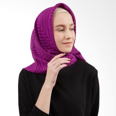 LAMAK QIA Rubiah Square Purple Jilbab Segiempat