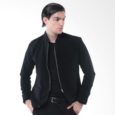 Crows Denim Trend Style Desain Zipper Blazer Pria