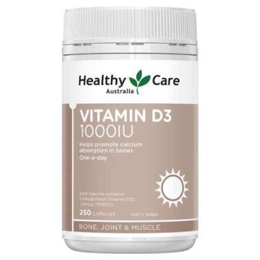 Healthy Care Vitamin D D3 1000 iu 250 Kapsul