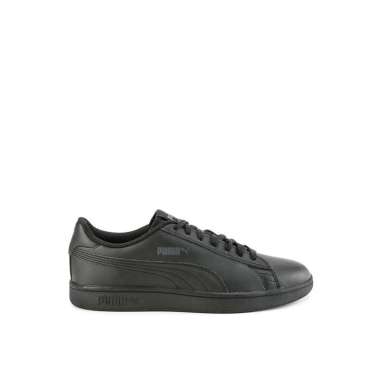 puma black leather platform sneakers