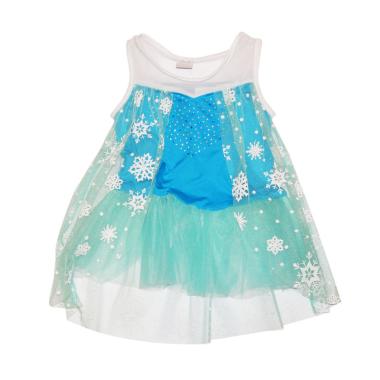 Wonderland Frozen Tutu Dress Anak - Biru