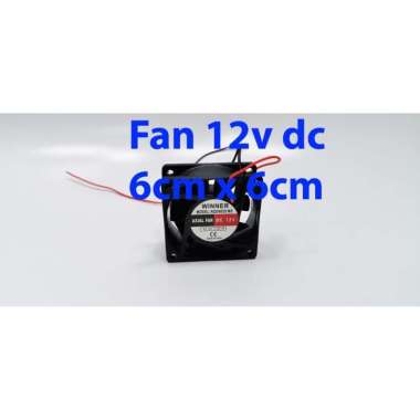 KIPAS DC 12V 6cm x 6cm Merk WINNER / Fan DC hitam