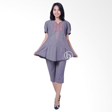Mama Hamil STD 74 78 Cristic Setelan Ibu Hamil & Menyusui - Abu
