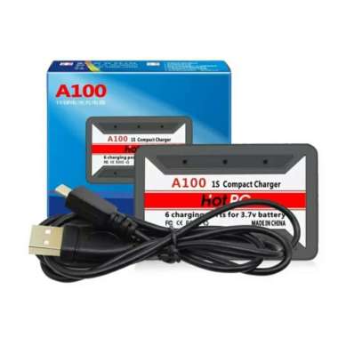 HOTRC A100 3.7v Lipo Battery Charger 6 in 1 hubsan Jjrc Wltoys