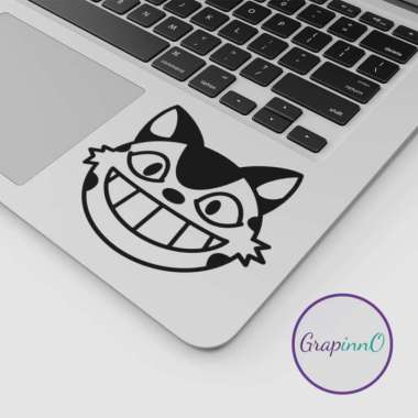 Decal Sticker Macbook Apple Catbus Totoro Cat Anime Stiker Laptop