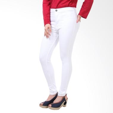 JSK Jeans 1101 High Waist Celana Wanita - Putih