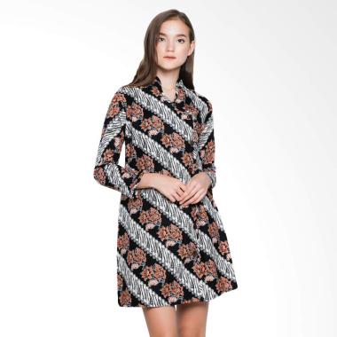 Batik Adikusuma 192059028 Parang Tuding Tunik Wanita - Coklat