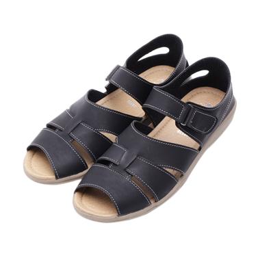 Dr.Kevin 43125 Leather Sandals Wanita - Black