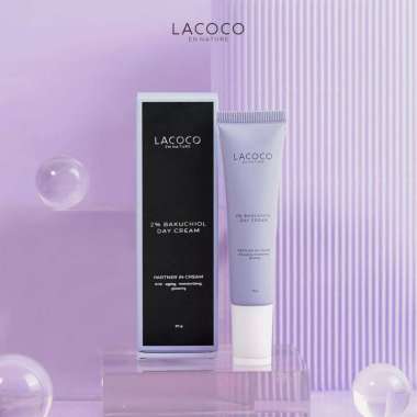 Lacoco 2% Bakuchiol Day Cream - Cream Siang Penghilang Kerutan Wajah - Cream Penghilang Flek dan Bek