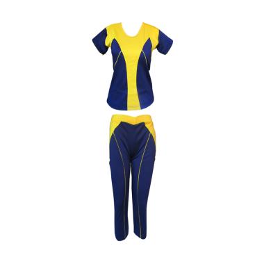Rainy Collections Tangan Pendek Cel ... enam Wanita - Navy/Yellow
