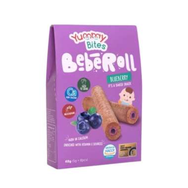 YUMMY BITES BEBEROLL BLUEBERRY 40G