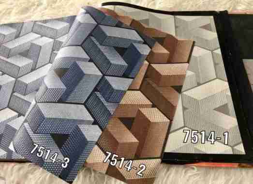 Wallpaper Dinding Motif Balok Kayu 3D M Stone Roll Besar