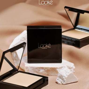 Looke Holy Perfecting Pressed Powder AURORA - Bedak Padat Nasa - Bedat Padat Acnes - bedak padat nat