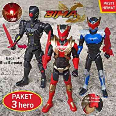 Mainan Set Figure Bima S - Miniatur Action Figur Bima X Anak Laki Cowok