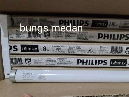 PHILIPS LAMPU TL 18W PUTIH 18 WATT TL-D TLD NEON T8 18 W 18WATT 54