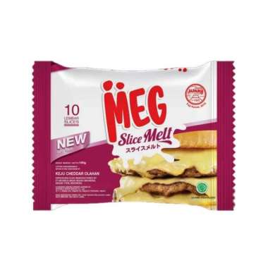 Promo Harga MEG Cheddar Slice Melt 160 gr - Blibli
