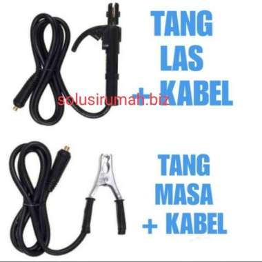 paket set tang las plus tang massa masa kabel 1.5 m stang las listrik