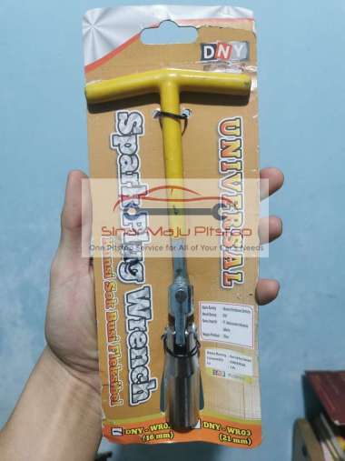 Kunci Pembuka Busi Mobil Universal Ukuran 16 mm Original - Kunci Busi Fleksibel