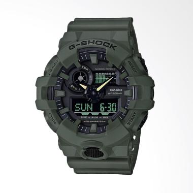 CASIO G-SHOCK Utility Color Jam Tangan Pria [GA-700UC] Olive Green