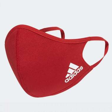 Adidas Face Cover Large Masker Adidas Red M/L Dewasa - H52419 M/L red