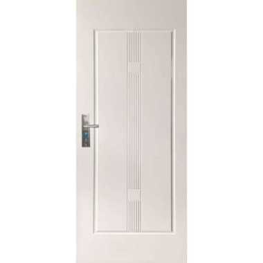 Pintu Baja Fortress JBS Urban Metal Door Eco Warna Putih Motif Minimalis
