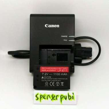 Paket Charger Baterai Canon EOS 200D 800D EOS M6 EOS 77D 9000D LP-E17