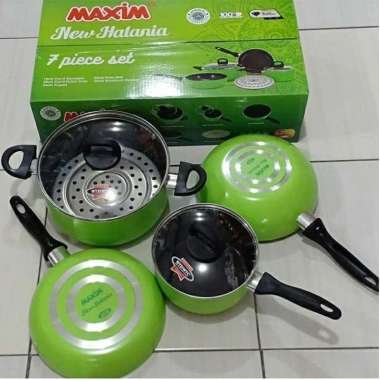 Panci Set Maxim Halania 7 pcs Set Anti Lengket Hijau