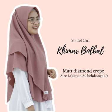 KHIMAR SYARI SEGI EMPAT INSTAN JUMBO BOLAK BALIK L Hijau wardah