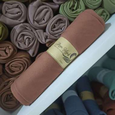 Arsya Hijab Khimar Jumbo 2 Layer Annisa L cinnamond