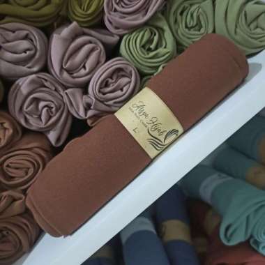 Arsya Hijab Khimar Jumbo 2 Layer Annisa L walnut