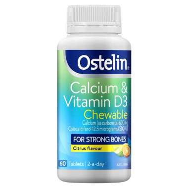 Ostelin Calcium & Vitamin D3 60 Chewable Tablets